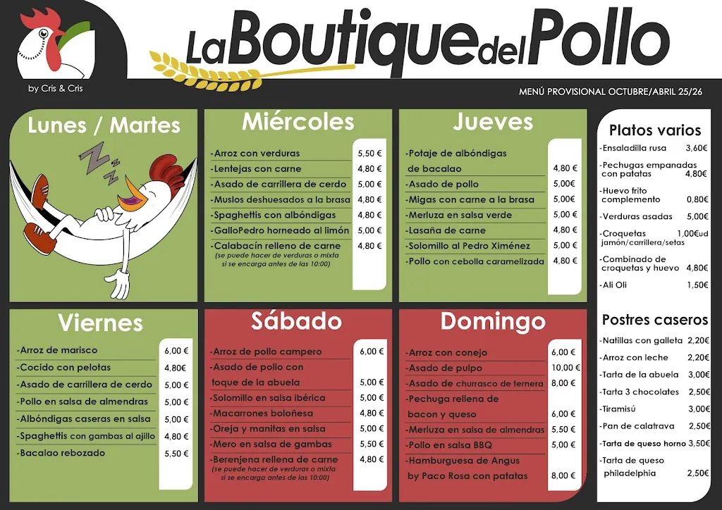 Menu_La Boutique del Pollo Cehegin_Cehegín_image_1