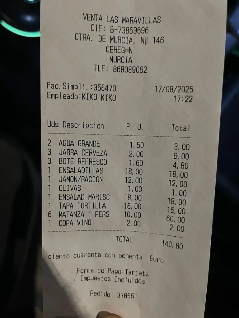 Jennifer Morales Serrano_VENTA LAS MARAVILLAS_Cehegín_review