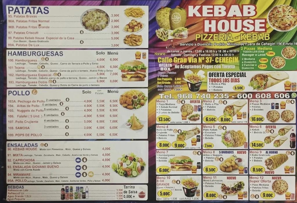 Menu_Cehegín Kebab House_Cehegín_image_1