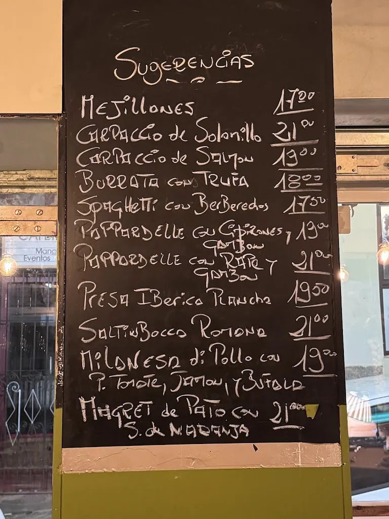 Menu_Piccola Trattoria, Madrid_La Torrecilla_image_1