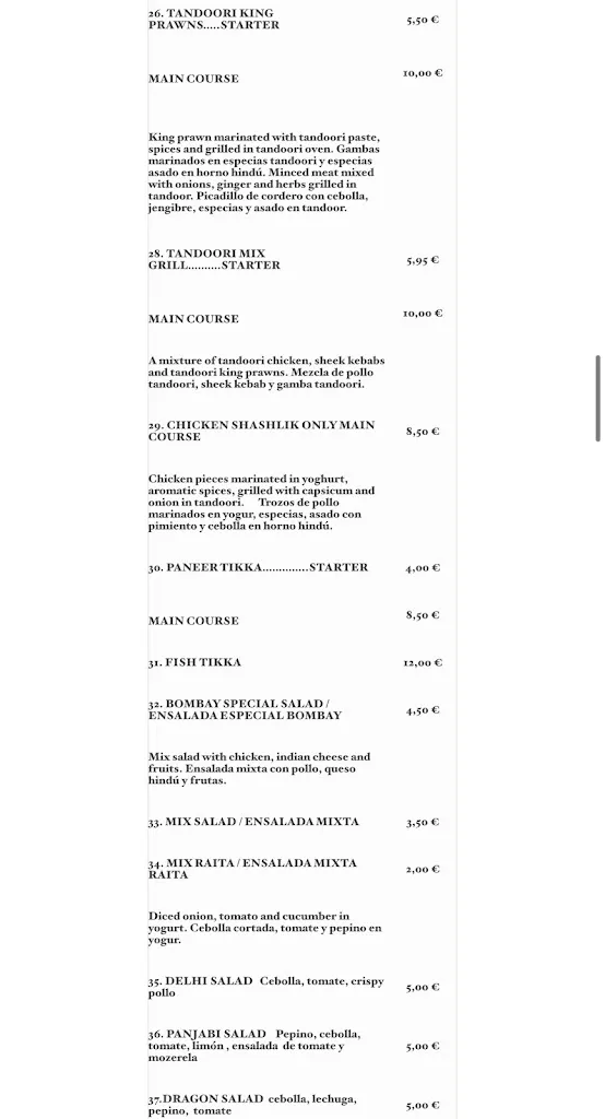 Menu_Restaurantes en Fortuna/ Bombay Fortuna Restaurante y pizzeria Indio_Fortuna_image_1