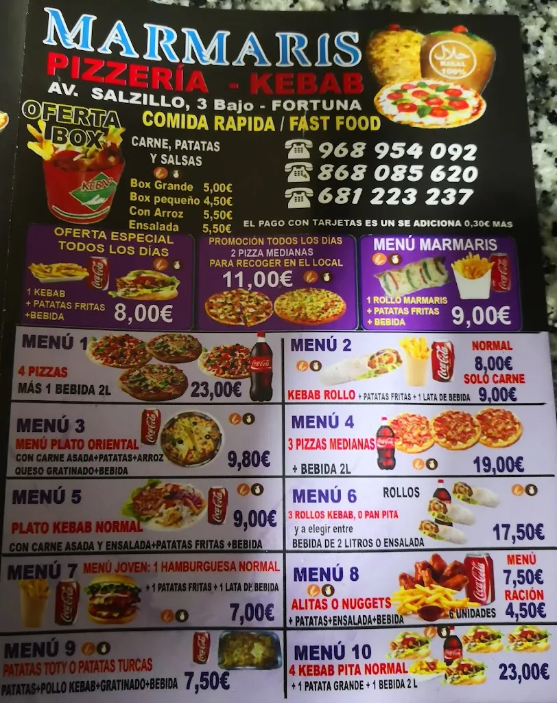 Menu_MARMARIS Pizzeria-Kebab_Fortuna_image_1