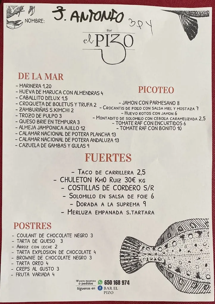 Menu_Bar Restaurante el Pizo Librilla_Librilla_image_1