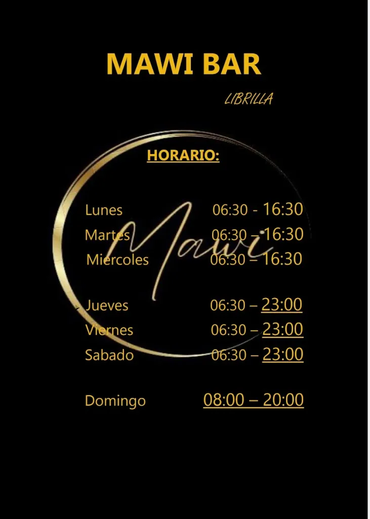 Menu_MAWI BAR LIBRILLA_Librilla_image_1