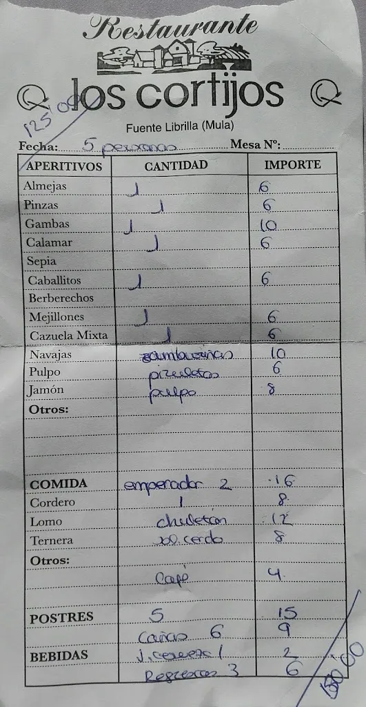 Menu_Bar los Cortijos_Librilla_image_2