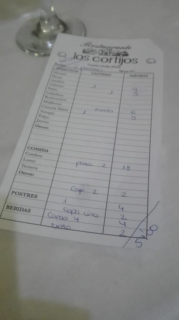 Menu_Bar los Cortijos_Librilla_image_3