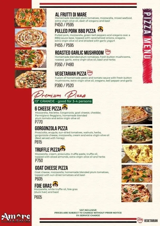 Menu_Amare La Cucina La Union_La Unión_image_3