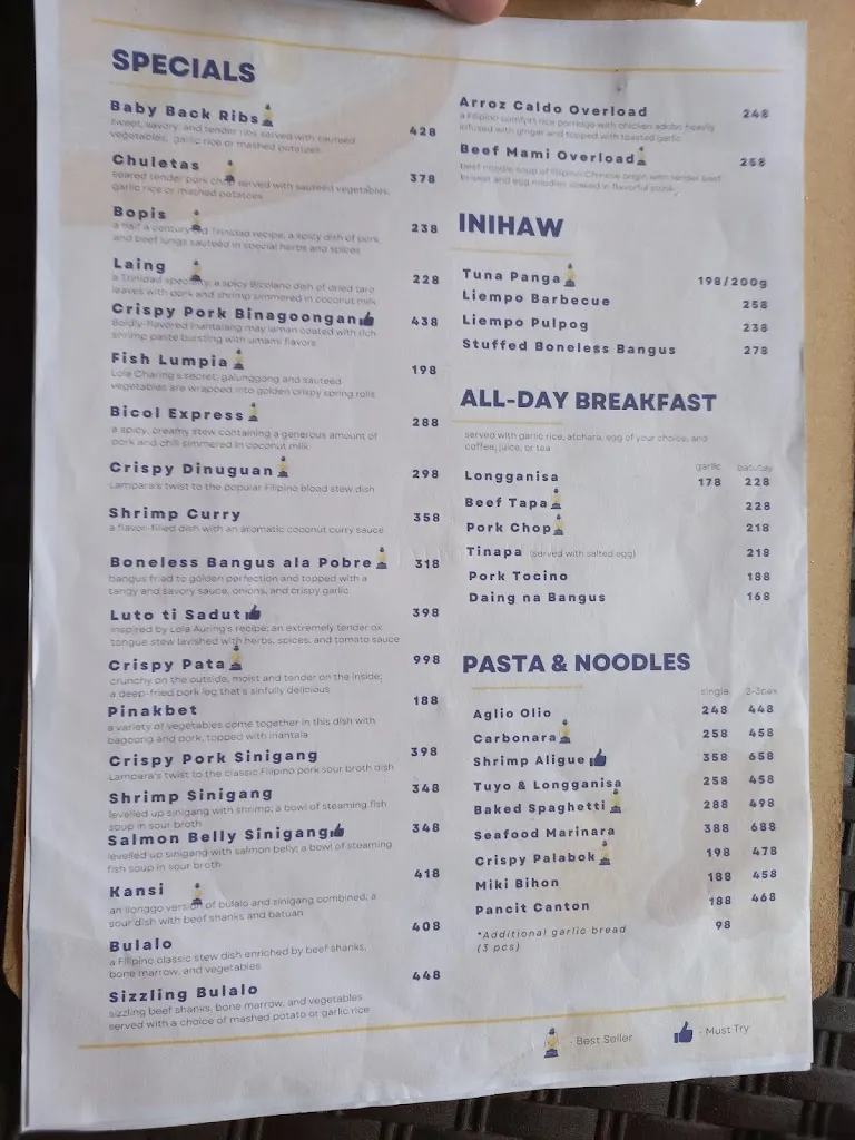 Menu_Lampara Kitchen + Bar_La Unión_image_1