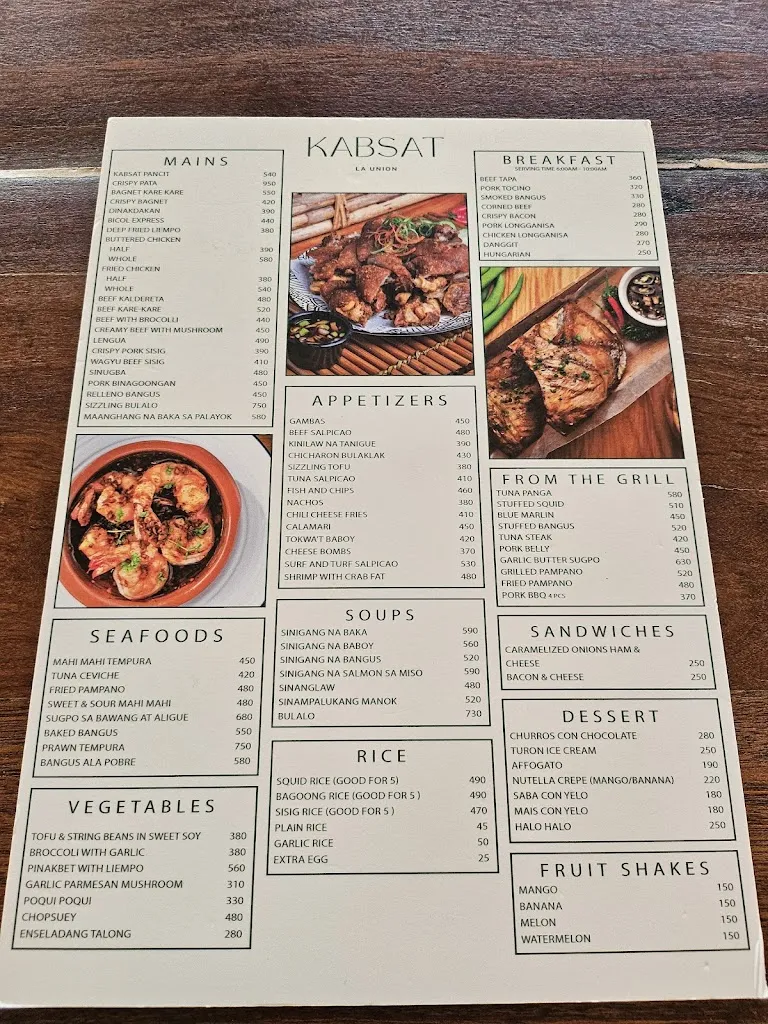 Menu_Kabsat La Union_La Unión_image_1