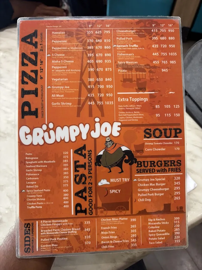 Menu_Grumpy Joe La Union_La Unión_image_3