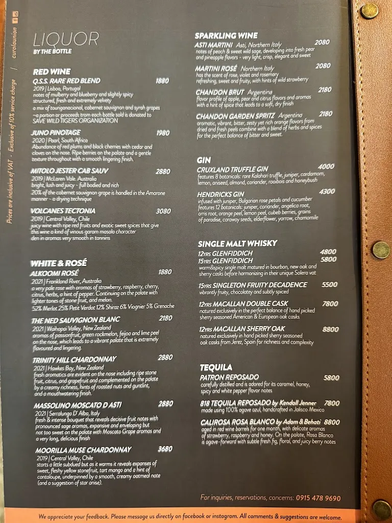 Menu_Curo La Union_La Unión_image_4