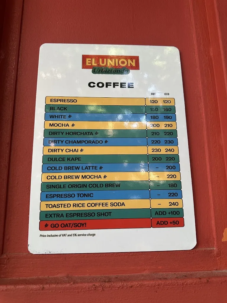 Menu_El Union Coffee_La Unión_image_4