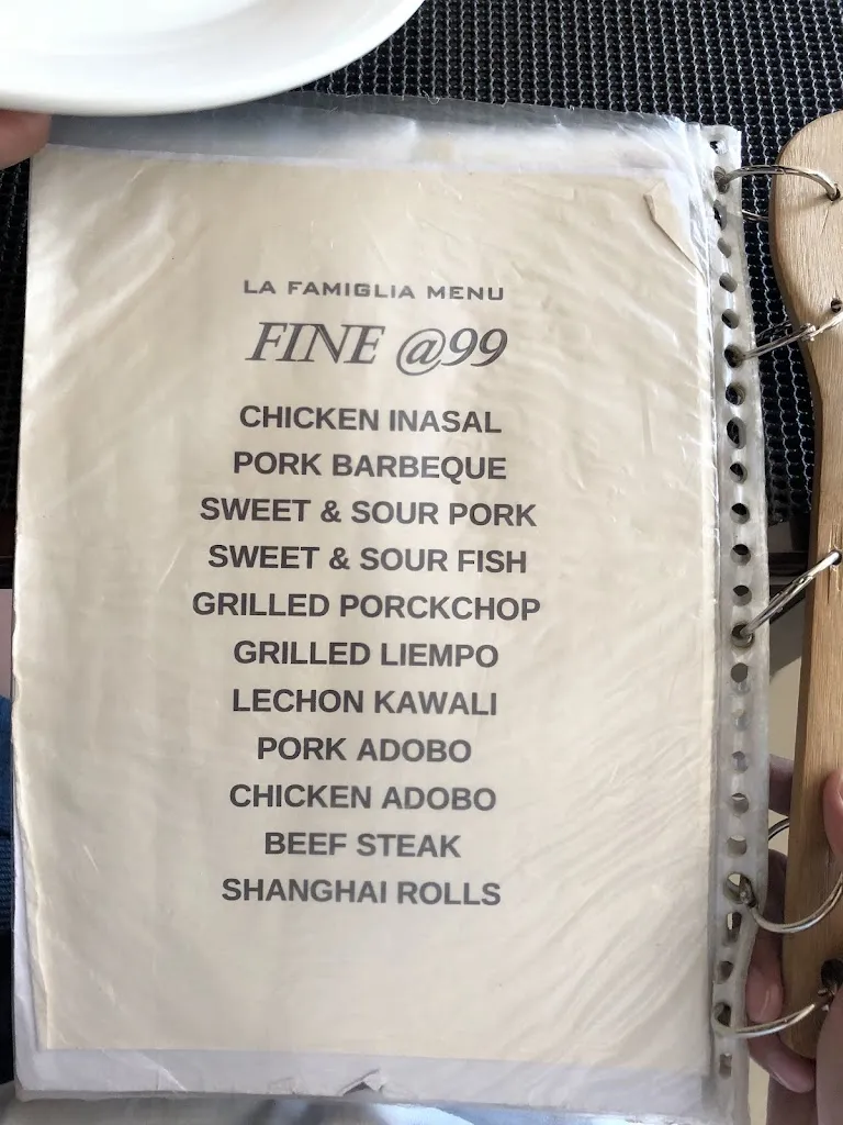 Menu_La Famiglia Plaza - Buffet, Ala Carte, Live Music - La Union_La Unión_image_4