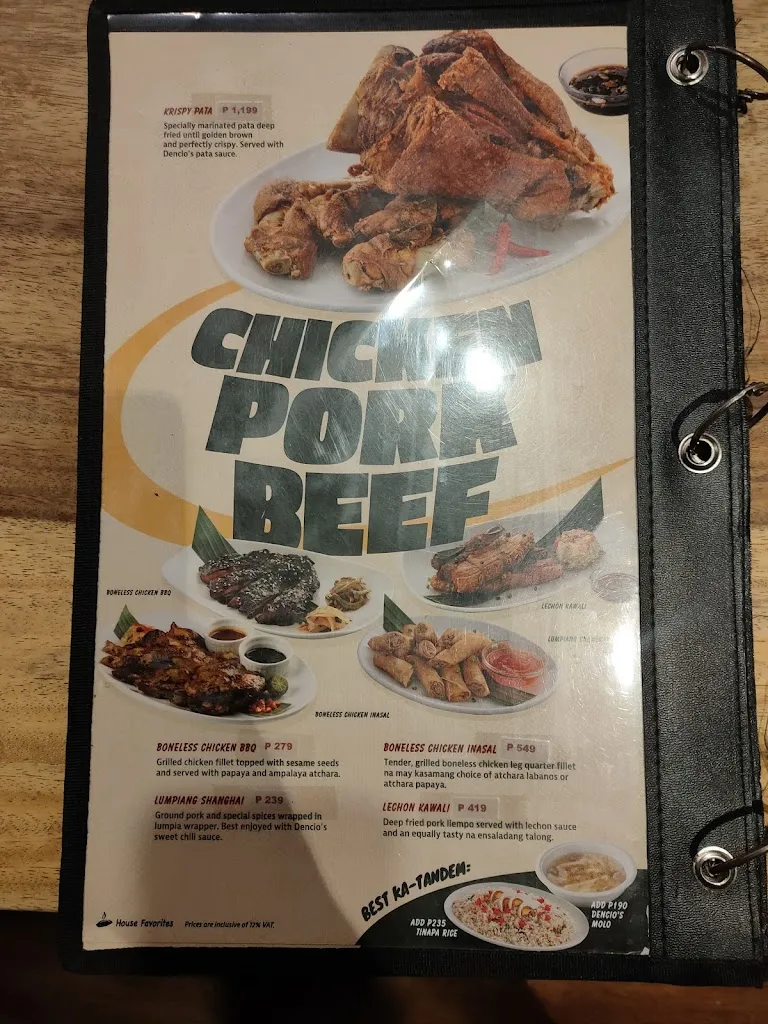 Menu_Dencio’s Bar & Grill Restaurant La Union Branch_La Unión_image_4