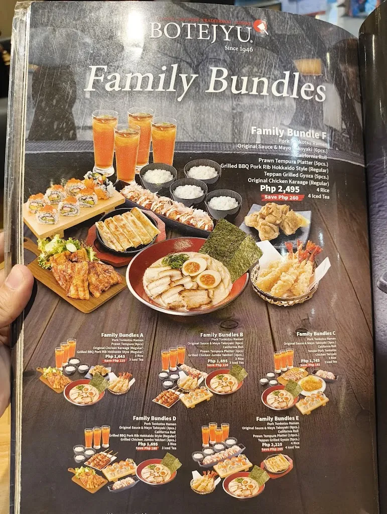 Menu_Botejyu Robinsons La Union_La Unión_image_2