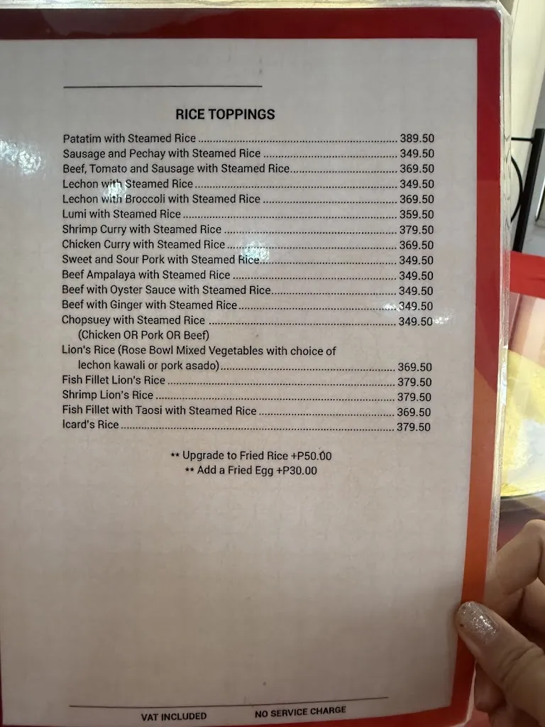 Menu_Rose Bowl Steakhouse and Restaurant - Bauang, La Union Branch_La Unión_immagine_1