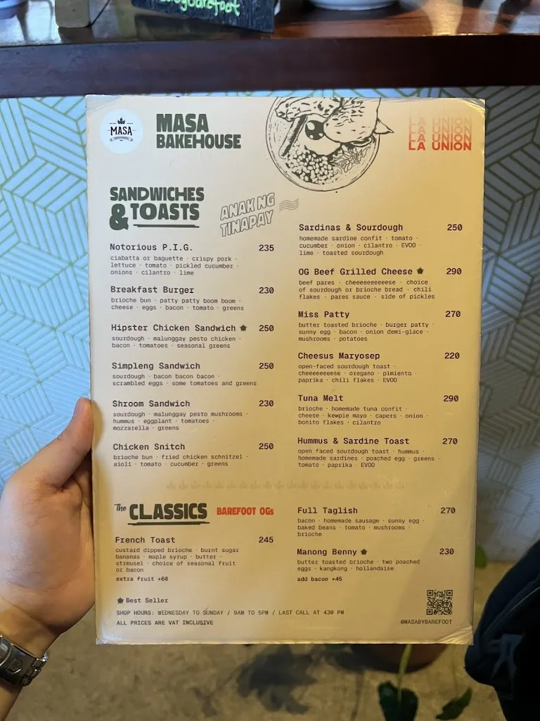 Menu_Masa Bakehouse La Union_La Unión_image_3