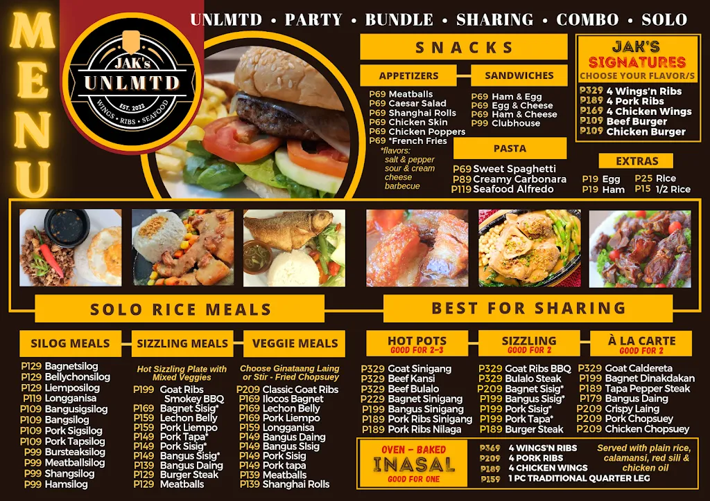 Menu_JAK's FOOD HOUSE LA UNION _La Unión_image_2