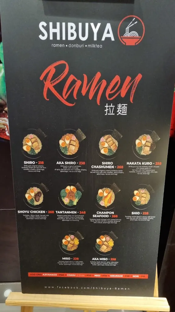 Menu_Shibuya Ramen Food House PH - La Union_La Unión_image_3