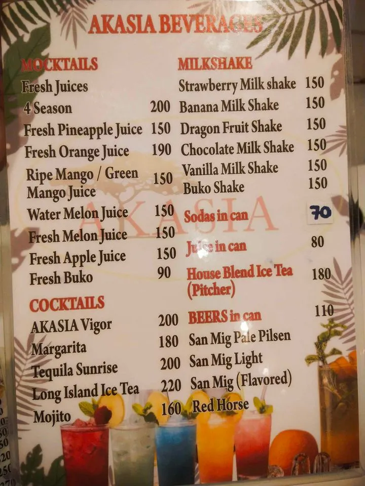 Menu_Akasia Restaurant La Union_La Unión_image_3