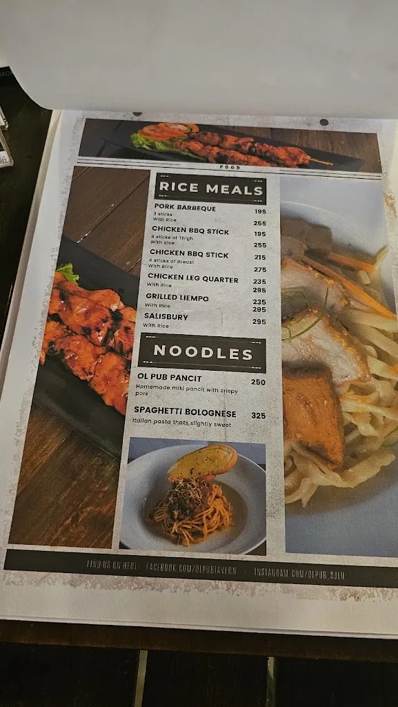 Menu_Ol' Pub La Union_La Unión_image_4