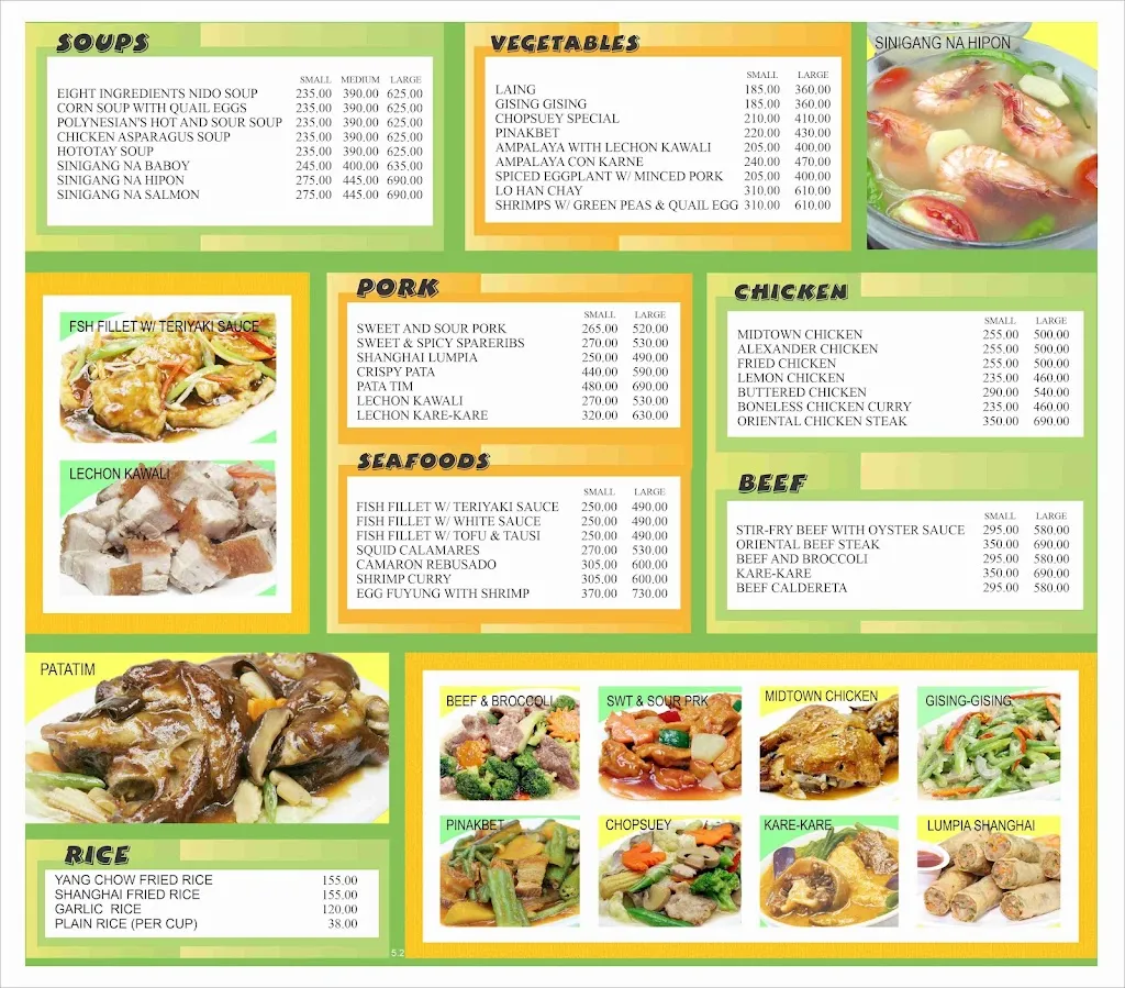 Menu_Midtown Food Palace_La Unión_image_2