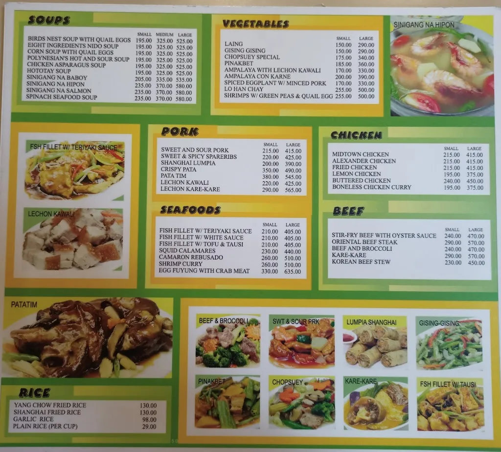 Menu_Midtown Food Palace_La Unión_image_4