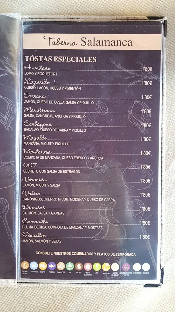 Menu_Taberna Salamanca torres de cotillas_Las Torres de Cotillas_immagine_3