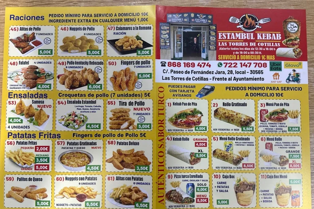 Menu_Estambul kebab Las torres de cotillas_Las Torres de Cotillas_image_3