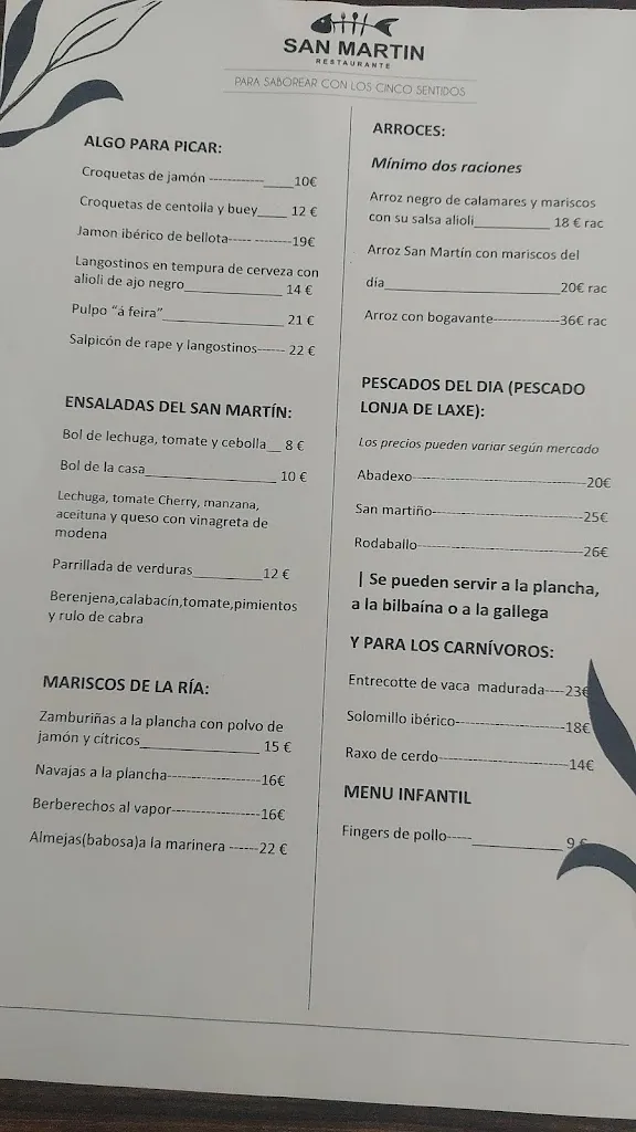 Menu_Restaurante San Martín_Cabana de Bergantiños_image_1