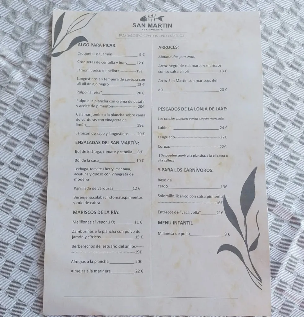 Menu_Restaurante San Martín_Cabana de Bergantiños_image_2