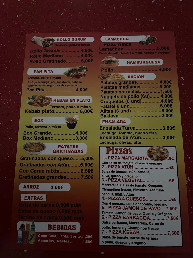 Menu_Bilawal Doner kebab pizza las torres de cotillas_Las Torres de Cotillas_image_2