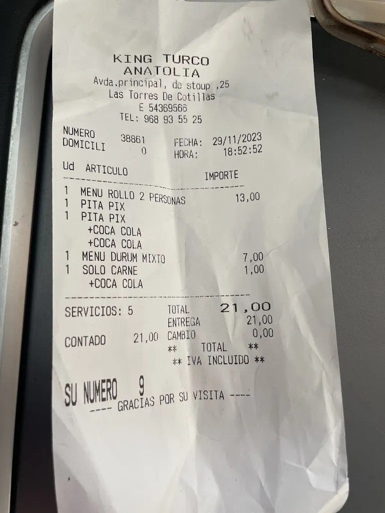 **L*A* *_Anatolia kebab los torres del cotillas_Las Torres de Cotillas_recensione