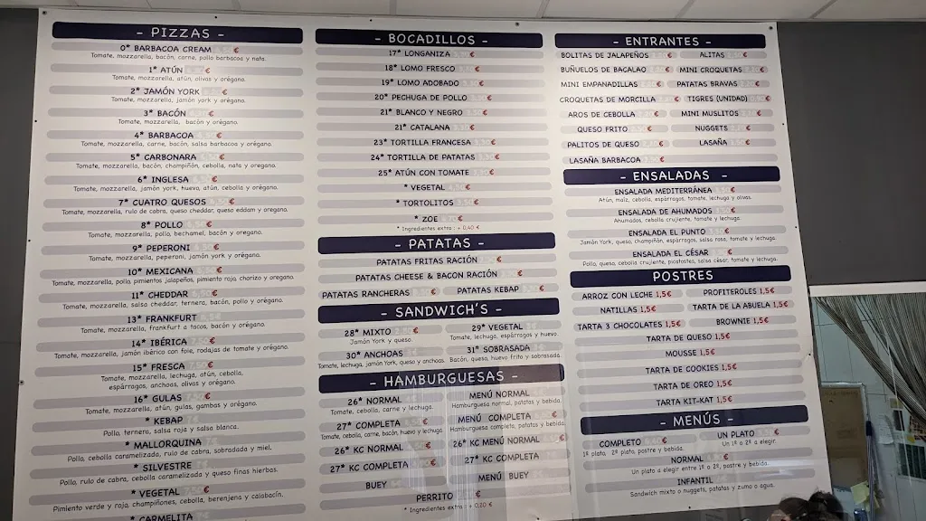 Menu_Pizzería El punto_Pinós el/Pinoso_image_1