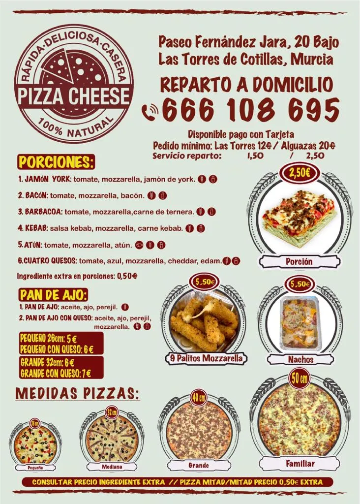 Menu_Pizza Cheese Las Torres_Las Torres de Cotillas_image_1