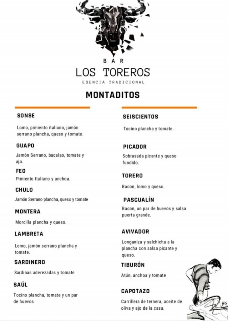 Menu_LOS TOREROS Bar_Cieza_immagine_1
