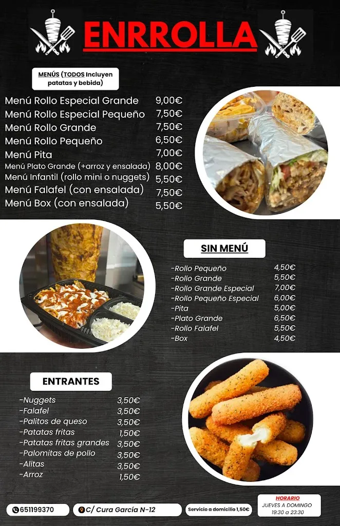 Menu_Enrolla Kebab_Pinós el/Pinoso_image_1