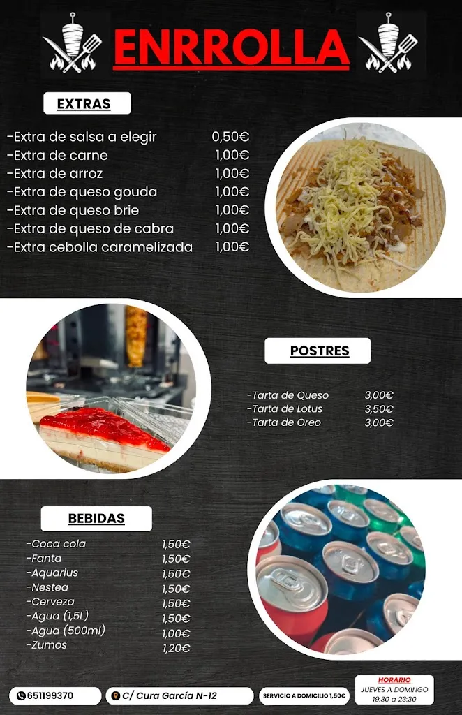 Menu_Enrolla Kebab_Pinós el/Pinoso_image_2