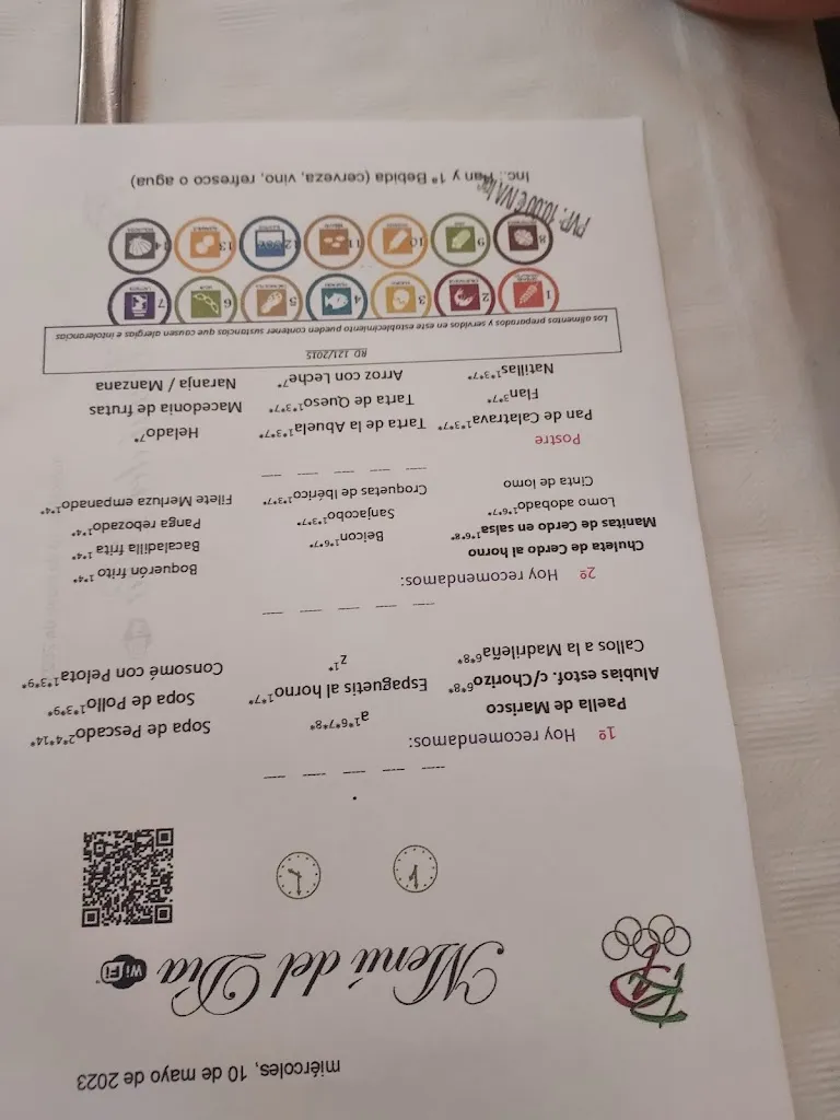 Menü_Restaurante Polideportivo_Cieza_Bild_1