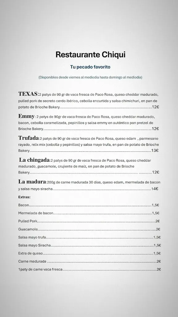 Menu_Bar Restaurante Chiqui_Cieza_image_1