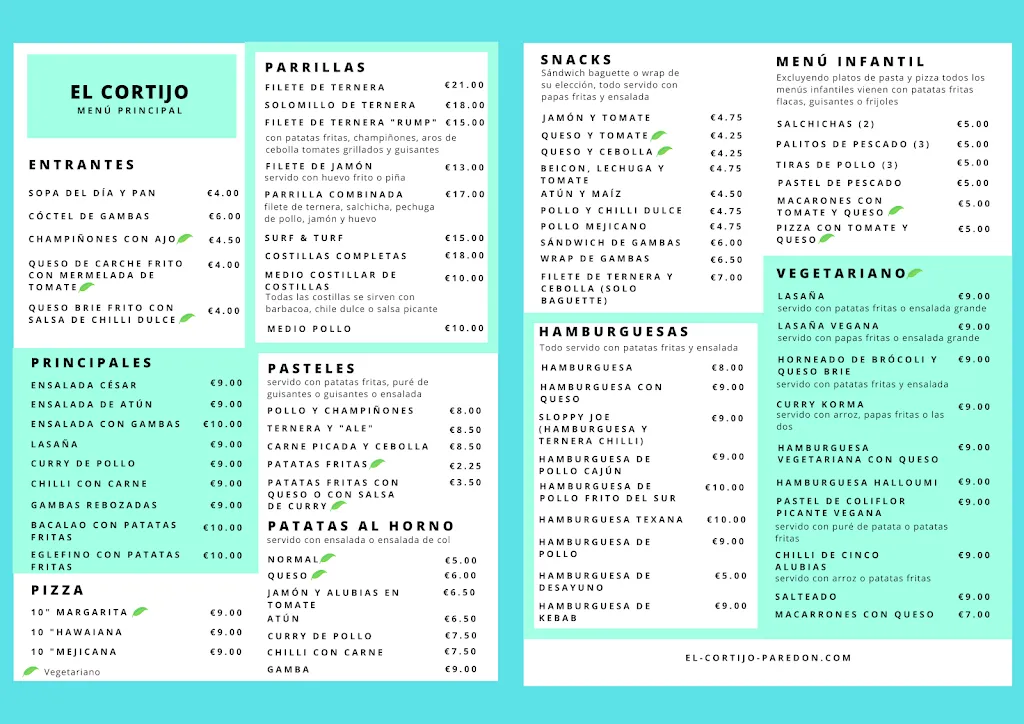 Menü_El Cortijo Paredón_Pinós el/Pinoso_Bild_2