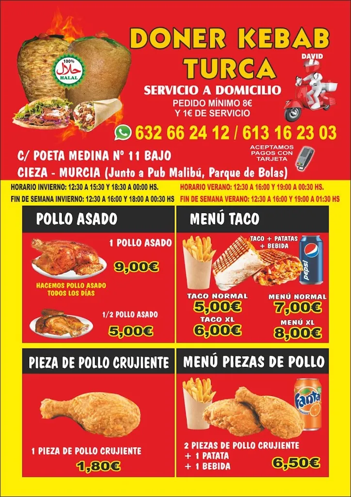 Menu_HALAL DONER KEBAB TURCA CIEZA_Cieza_image_1