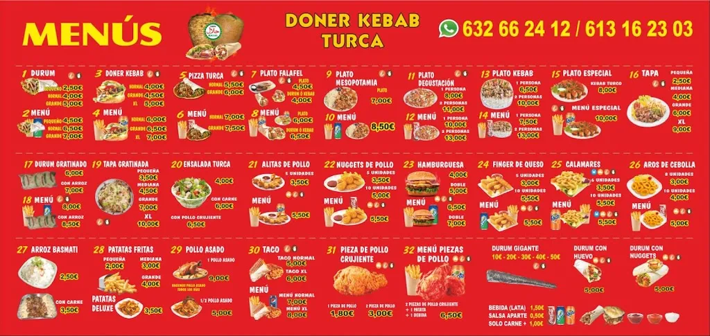 Menu_HALAL DONER KEBAB TURCA CIEZA_Cieza_image_4