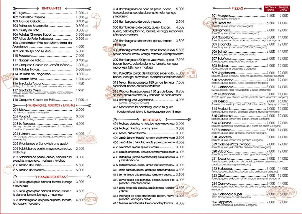Menu_Pizzería-Bocatería La Toscana_Cieza_image_1
