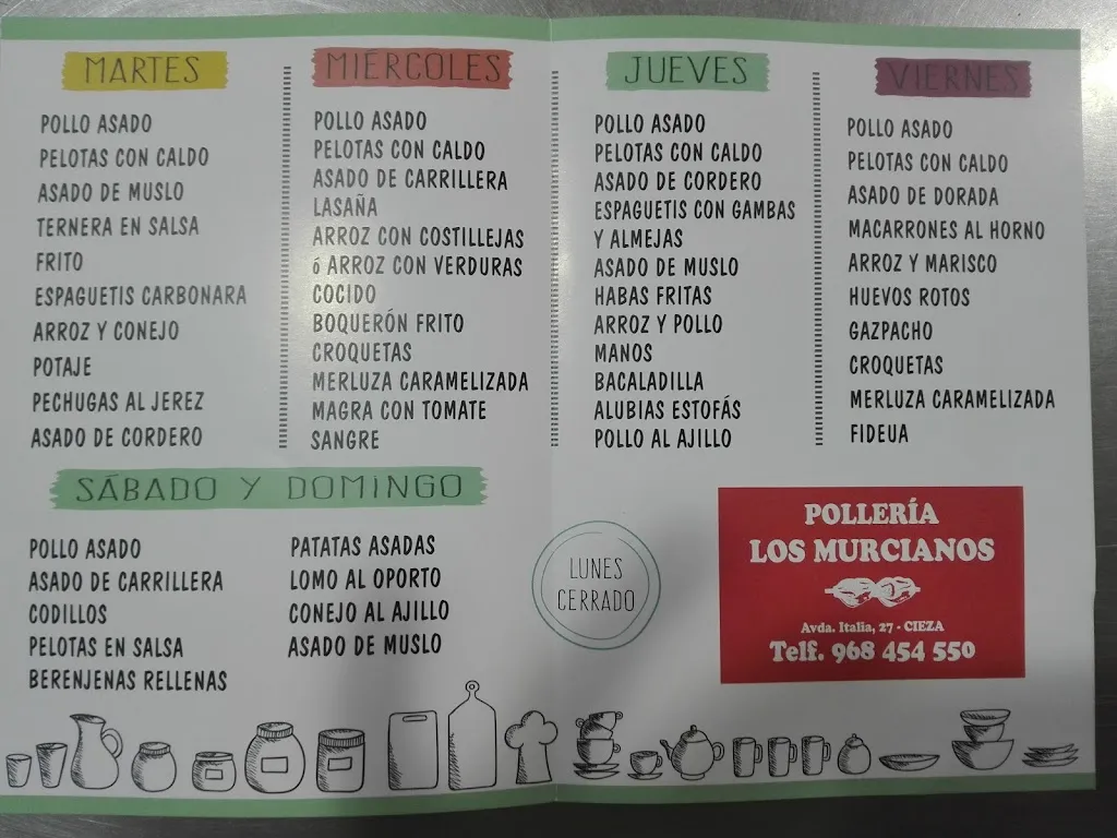 Menu_Polleria Los Murcianos_Cieza_image_1
