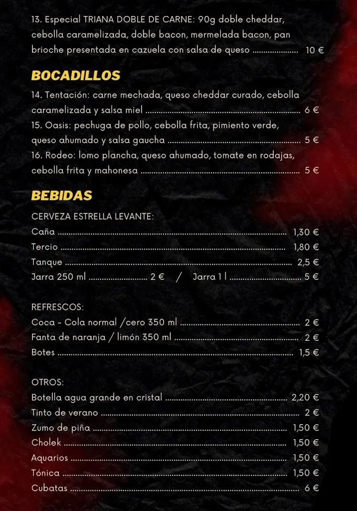Menü_Hamburguesería Triana_Cieza_Bild_2