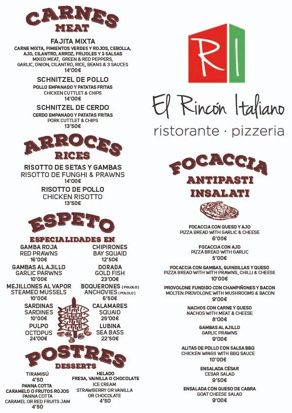 Menu_El Rincón Italiano_Lo Pagán_image_4