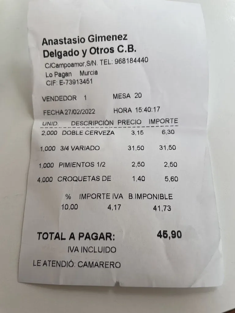 Andreea Jugravescu_Freiduría Venécora_Lo Pagán_review