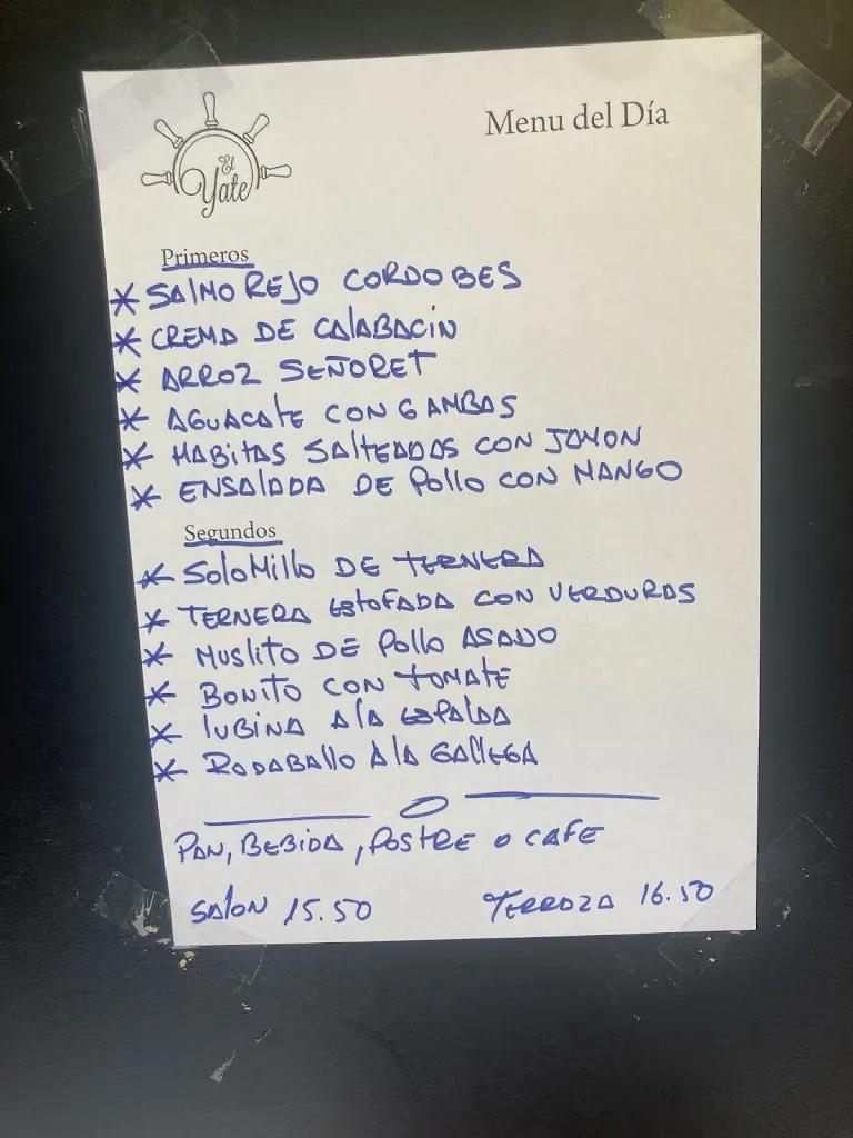 Menu_Restaurante El Yate_Los Martínez_image_2