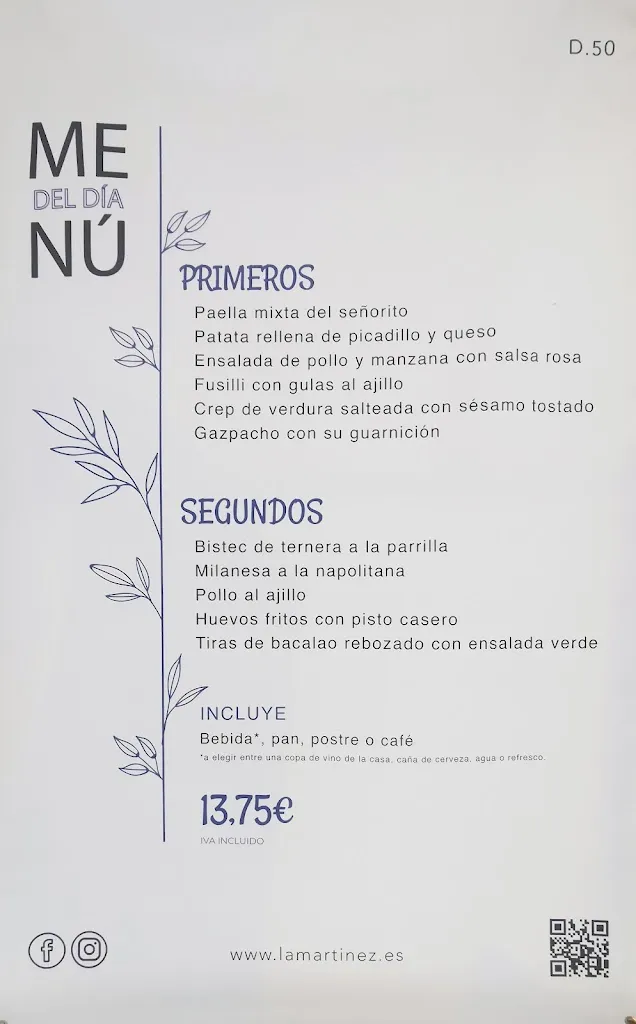 Menu_La Martínez_Los Martínez_immagine_1